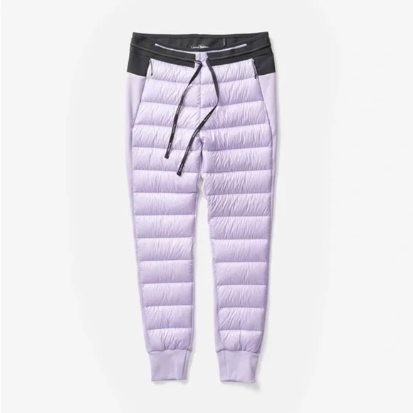 Share  NWT Holden Outerwear Down Hybrid Jogger Puffer Pants in Lavender Size S - Picture 1 of 7